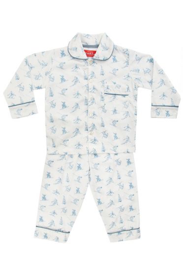 Skiing Blue Classic Pyjama