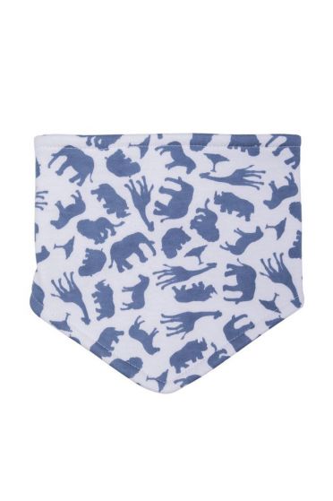Safari Blue Dribble Bib