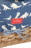 Dinosaur Blue Wicker Tray 