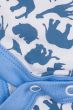 Safari Blue Sleeveless Baby Vest Fastening Detail