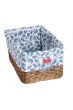 Safari Blue Wicker Tray 