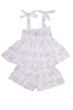 Lilac Blossom Gathered Short Set