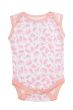 Safari Pink Sleeveless Baby Vest