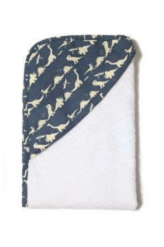 Dinosaur Blue Hooded Towel