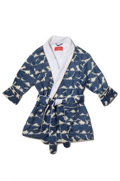 Dinosaur Blue Dressing Gown