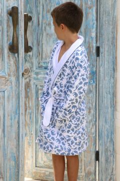 Safari Blue Dressing Gown 