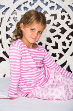 Ocean Pink Striped T-Shirt Pyjama 