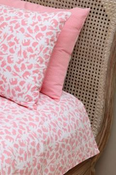 Cot Bed Safari Pink Duvet Cover