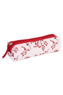 Red Blossom Pencil Case