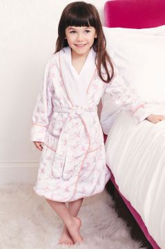 Skiing Pink Dressing Gown